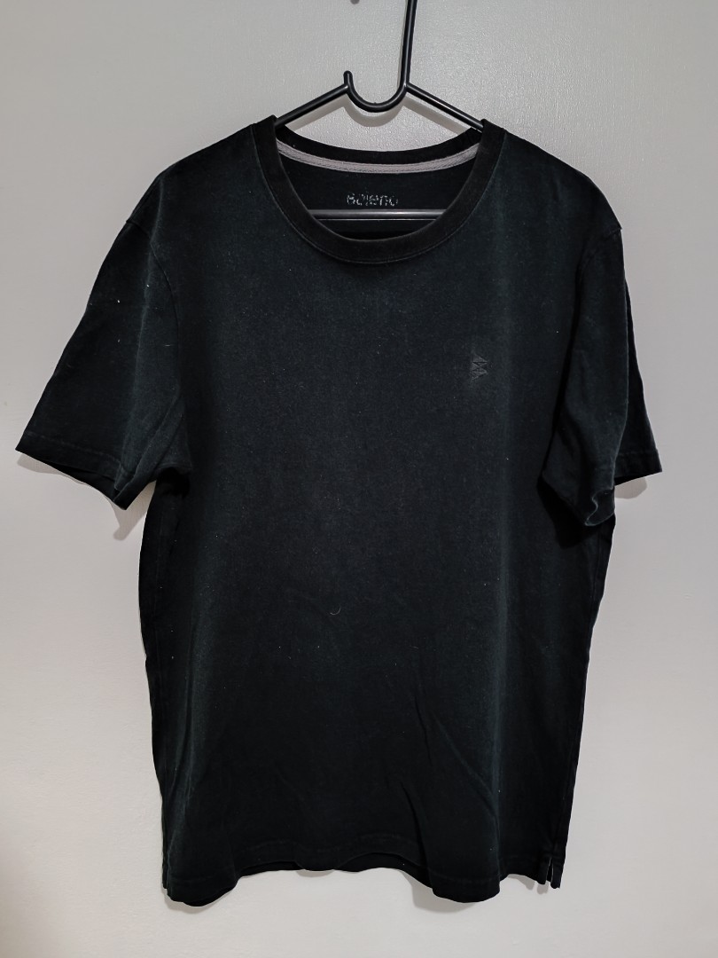 Baleno Plain Black Shirt (Pre Loved) on Carousell