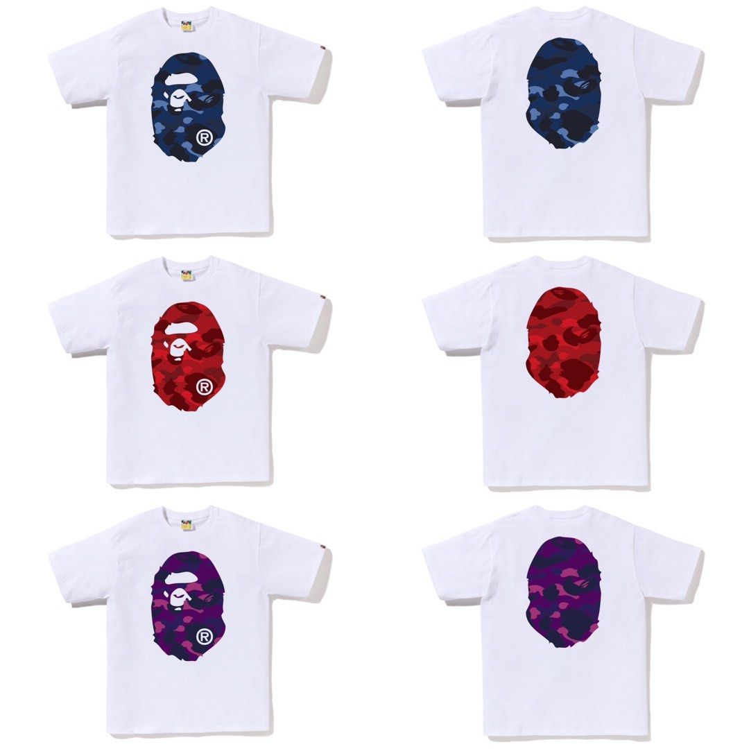 A BATHING APE 32ND 切 ANNIV. 1ST CAMO BIG APE HEAD TEE 