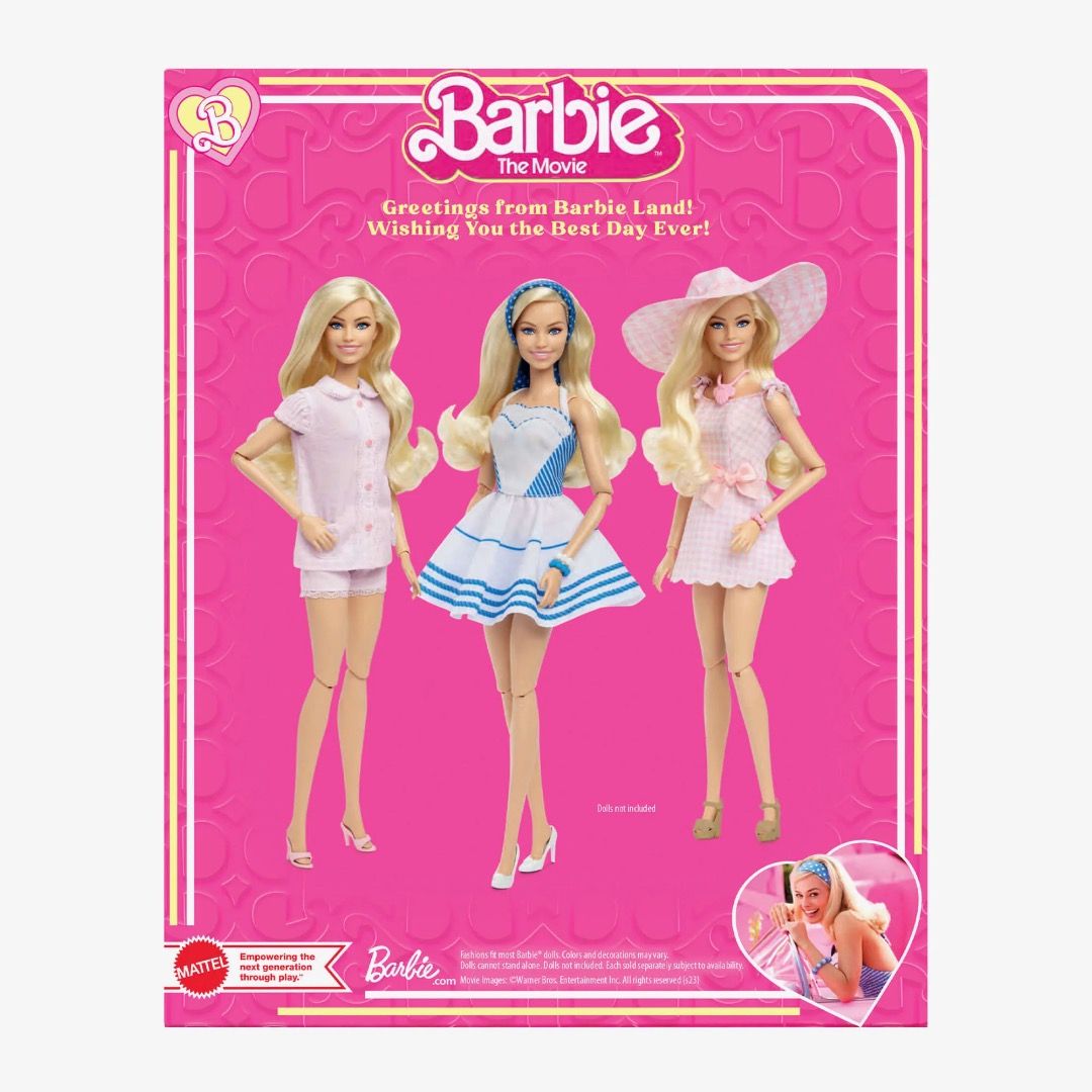 Pack of barbie sale dolls