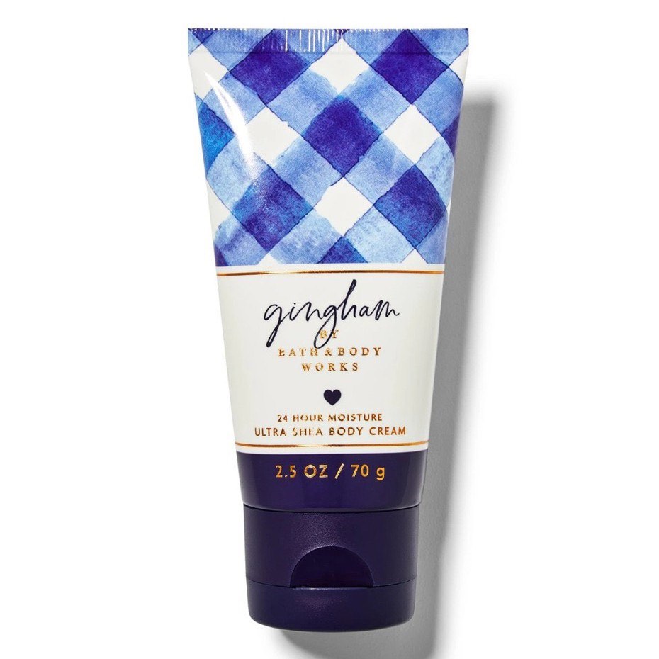 BATH & BODY WORKS GINGHAM shea butter body cream BBW the face shop