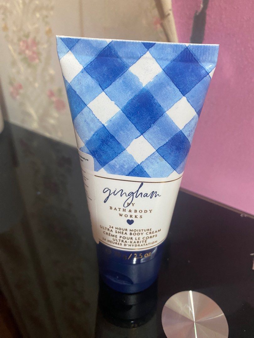BATH & BODY WORKS GINGHAM shea butter body cream BBW the face shop