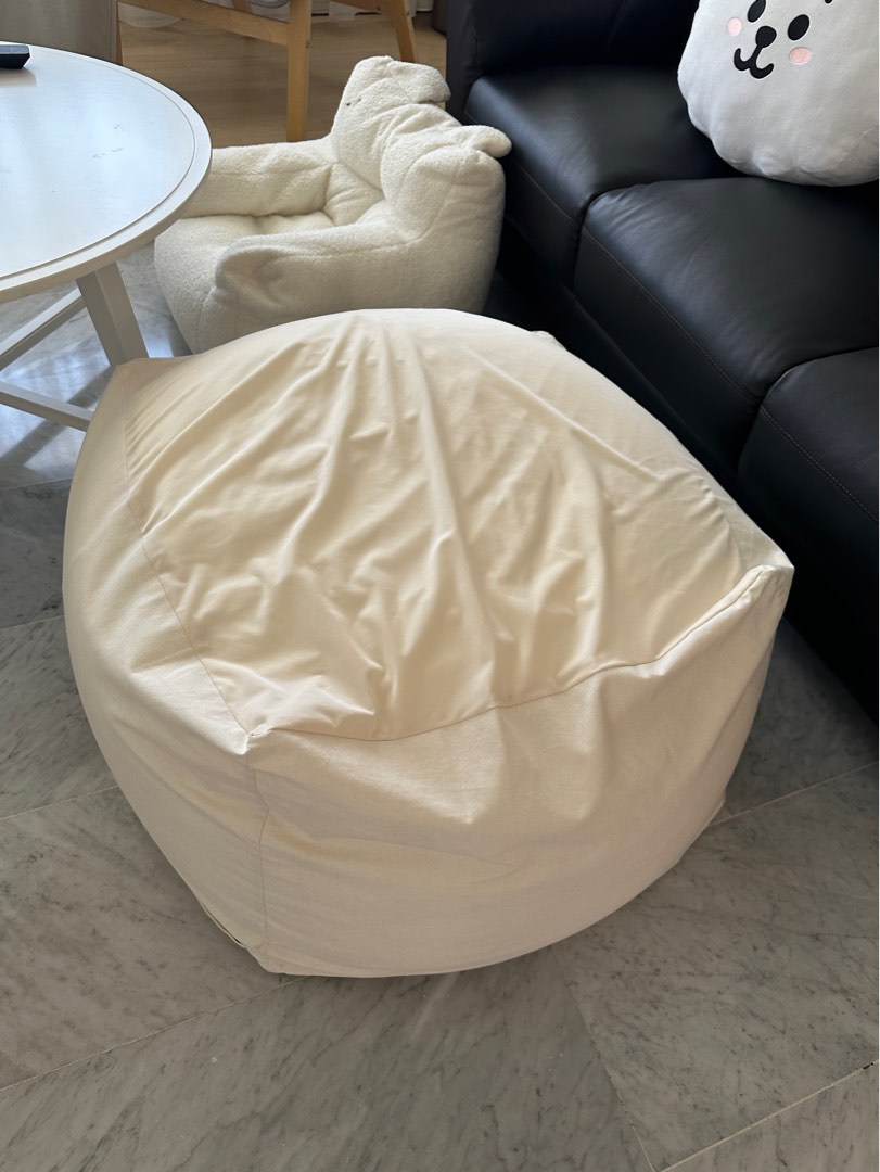 Bean Bag Muji, Furniture & Home Living, Furniture, Sofas on Carousell