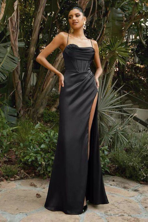 Black elegant store maxi dress