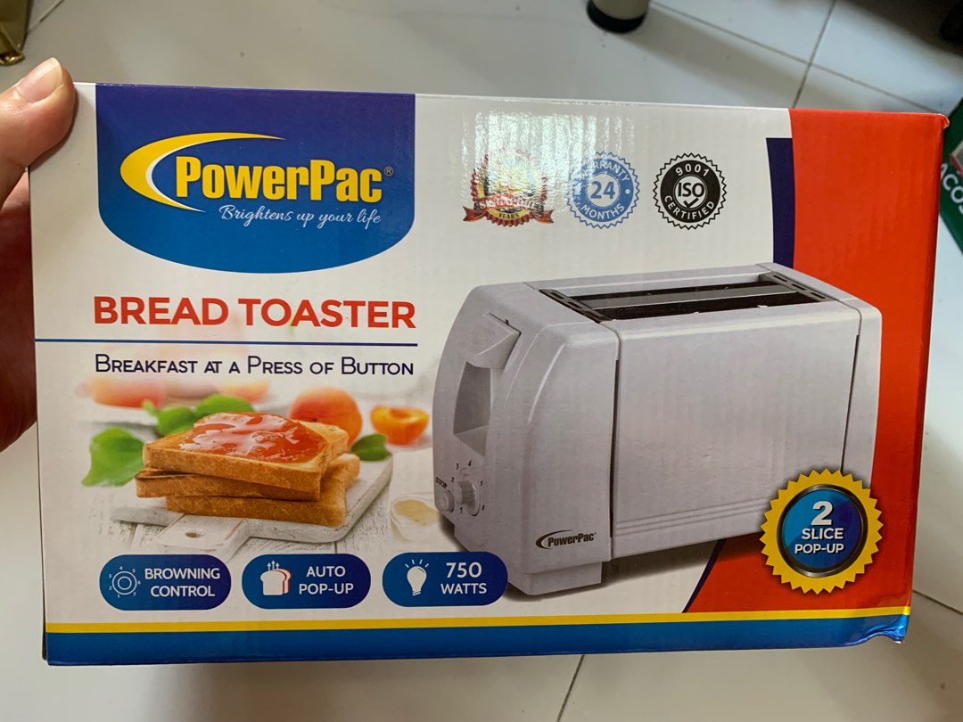 BNIB Powerpac Bread toaster, TV & Home Appliances, Kitchen Appliances ...