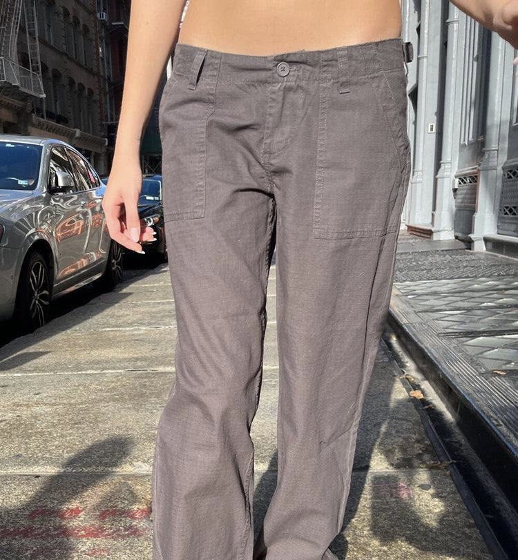 BRANDY MELVILLE PINSTRIPE TILDEN PANTS one size • - Depop