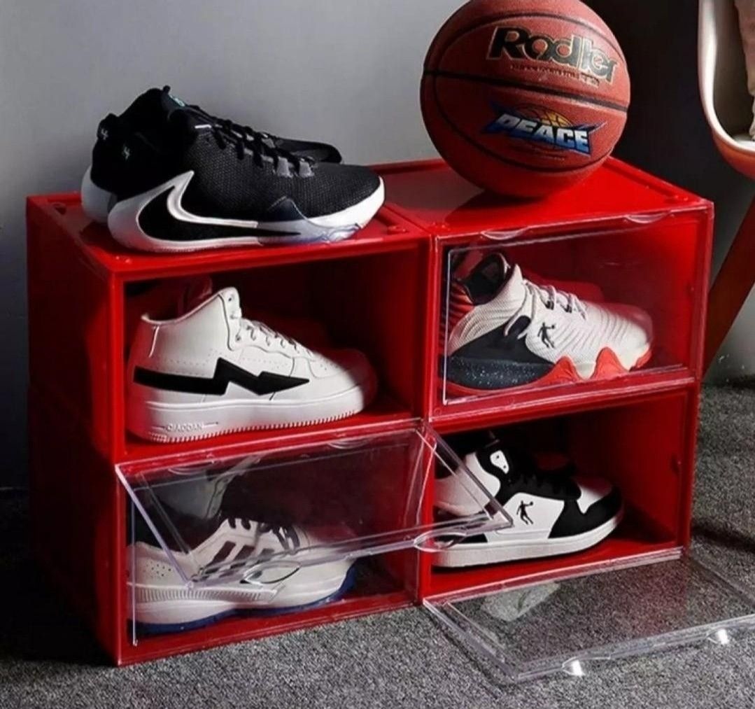 Brand New Red Acrylic Magnetic Sneaker Shoe Box For Nike Air Max