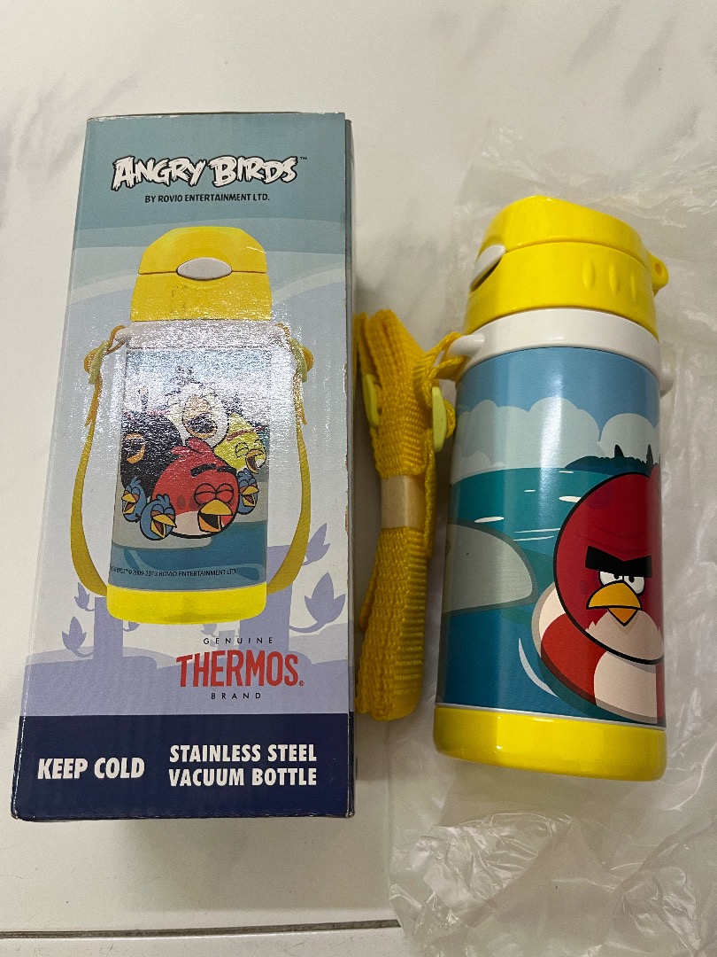 Brand New Thermos Brand Angry Bird Stainless Steel Vacuum Bottle, Babies &  Kids, Nursing & Feeding, Weaning & Toddler Feeding on Carousell