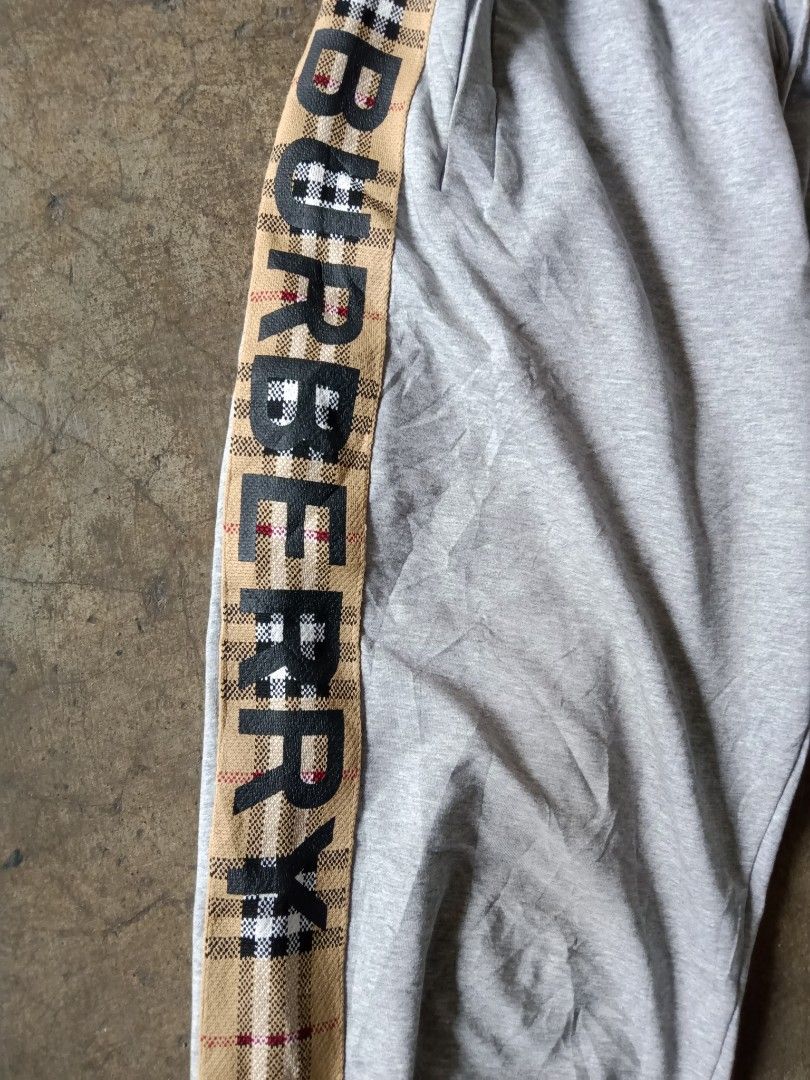 burberry grey sweatpants