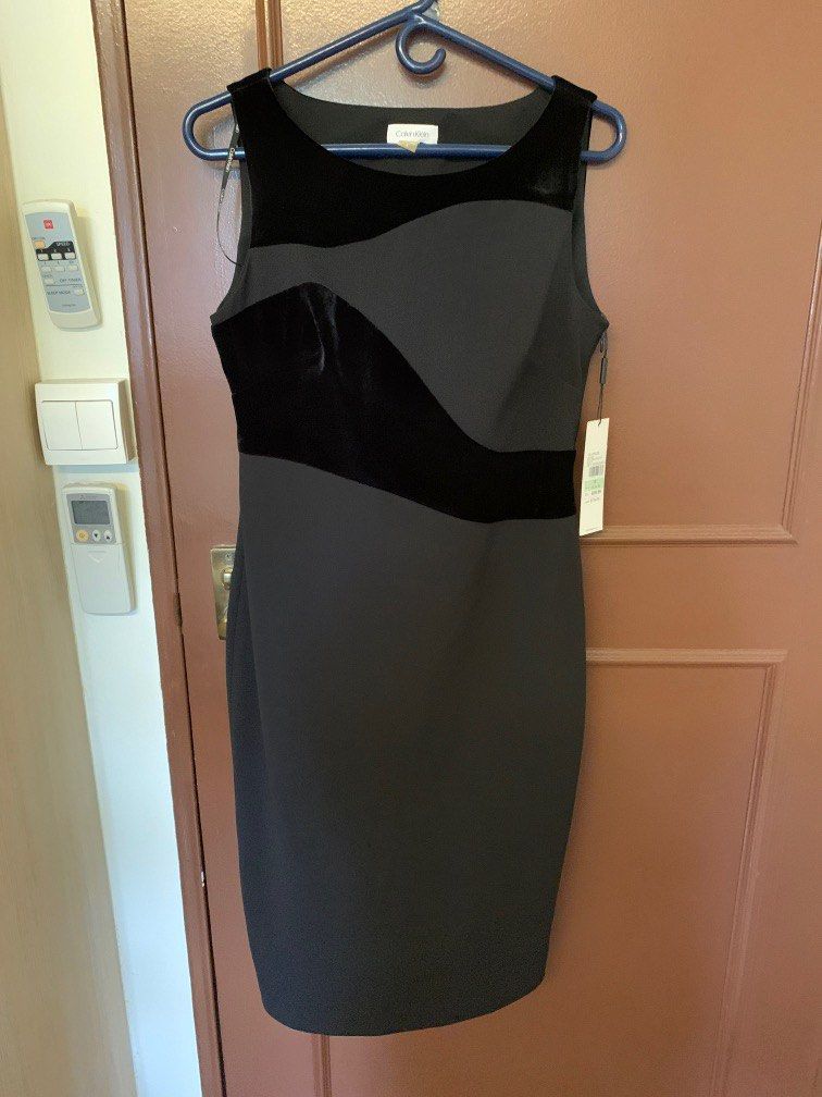 Calvin Klein pencil black dress
