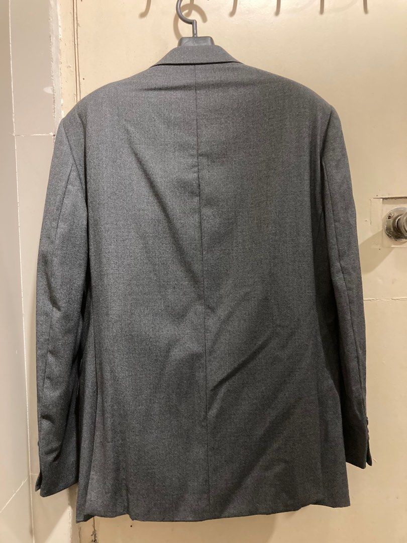 Calvin Klein Wool Suit (with slacks) (Category: Sets & Coordinates) located in Mandaluyong City. Submitted by hgnsnts (Listing ID 1236757505, Image 3). Description: - 6000 + SF (price negotiable) - Used once - RFS: decluttering - TOP: (ShoulderxWxL) 18x20.5x30 - BOTTOM: (LxW) 37.5 x18.5 - PM for inquiries .