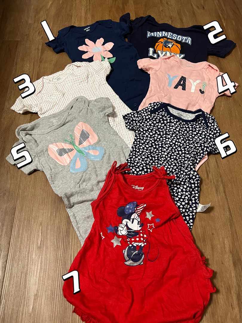 CARTERS & BABY DISNEY Rompers (24 mth), Babies & Kids, Babies & Kids