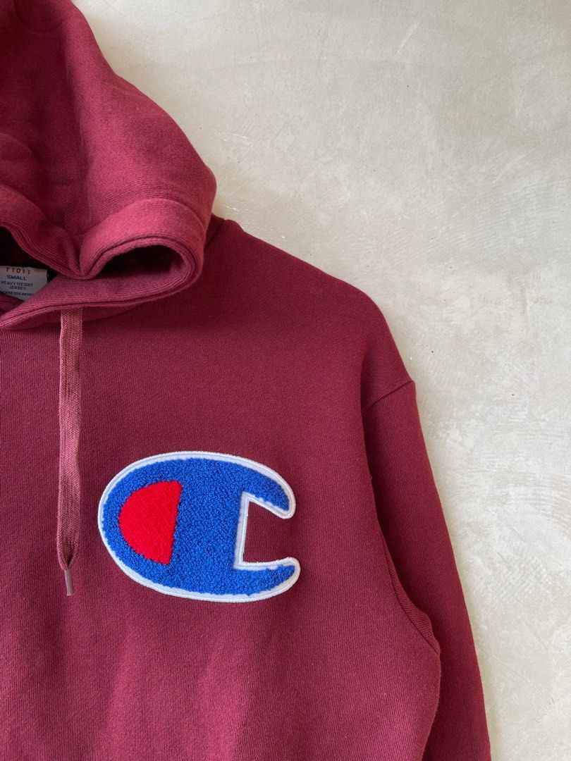 Champion c hotsell patch hoodie