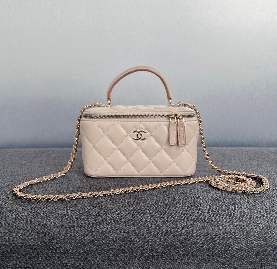 100+ affordable chanel vanity case top handle For Sale