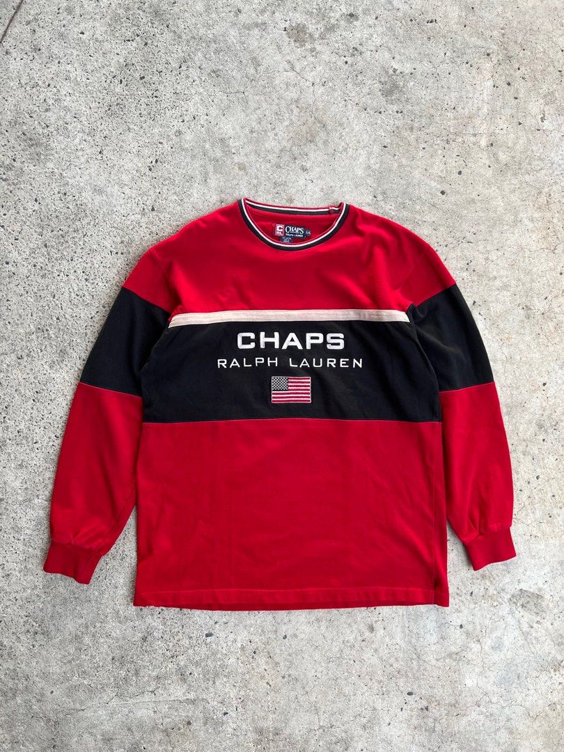 Chaps Ralph Lauren Sweater Long Sleeve Sweat Shirt Men s Fashion