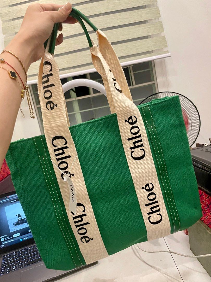 CHLOE CANVAS TOTE BAG on Carousell
