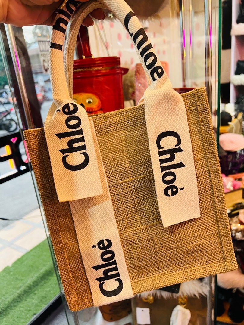 Chloe Woven Handbag (Category: Luxury Bags & Wallets) located in Dumaguete. Submitted by lovebags.ph (Listing ID 1236727628, Image 1). Description: Preloved from 🇰🇷 Superrr cute.