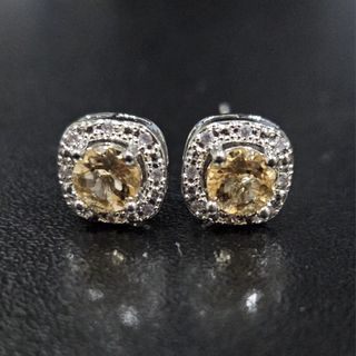 Citrine Stone Earrings 2