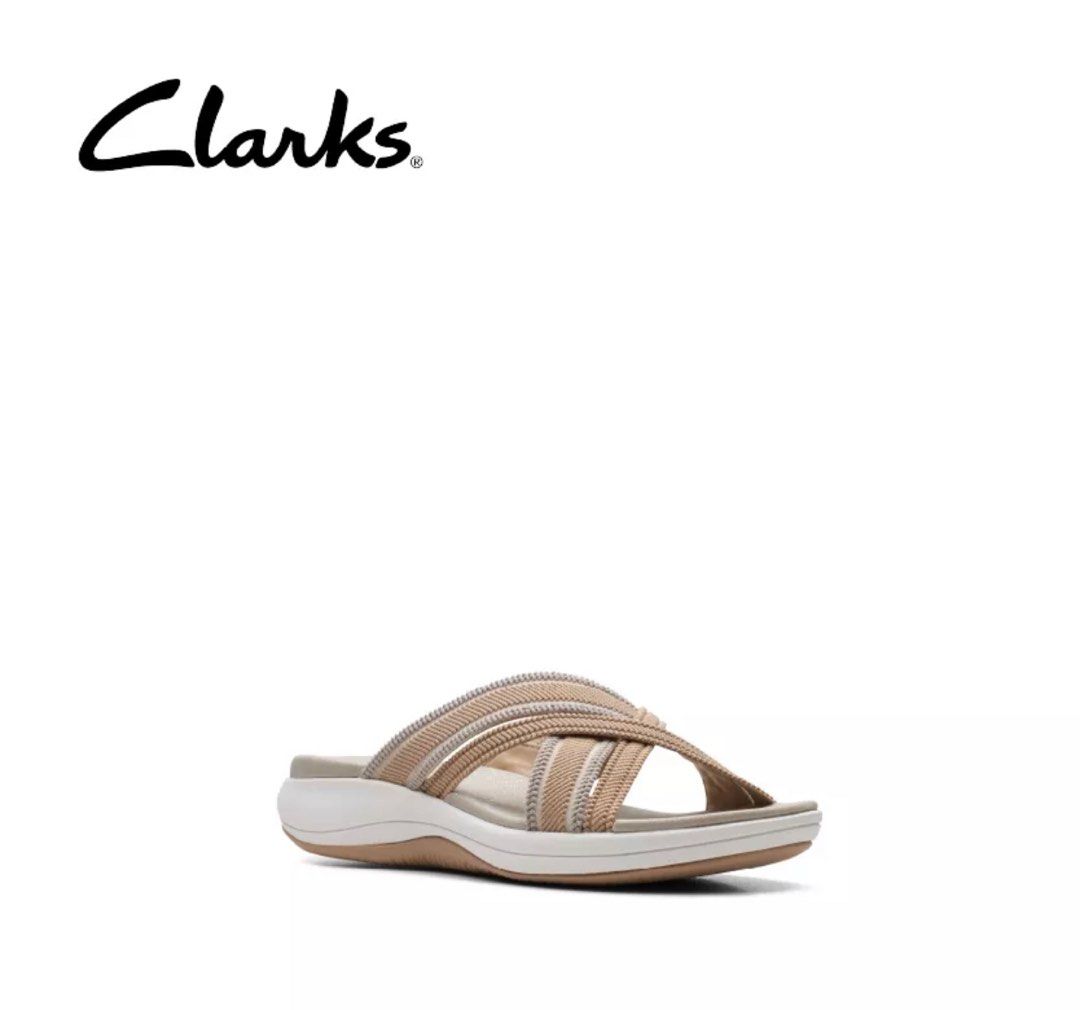 Clarks cloudstepper in sand Women s Fashion Footwear Sandals on