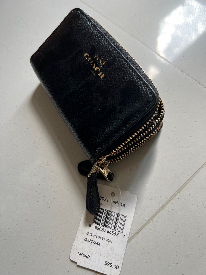 Coach double zip coin purse discount