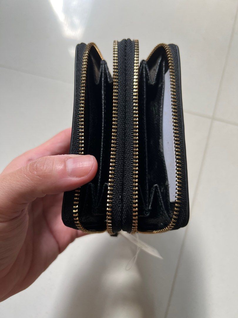 Coach double zip coin purse cheap