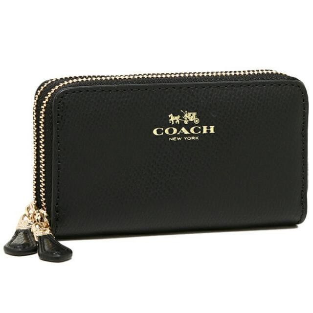 Coach double zip coin purse top