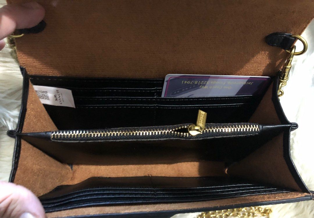 Coach Leather Sling Wallet on Carousell