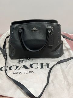 Coach Navy Blue Purse with Sling