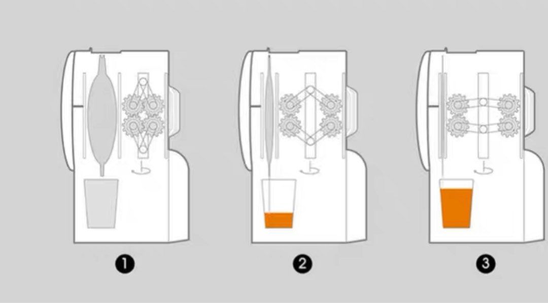 Cold press juicer that doesn't need cleaning, TV & Home Appliances