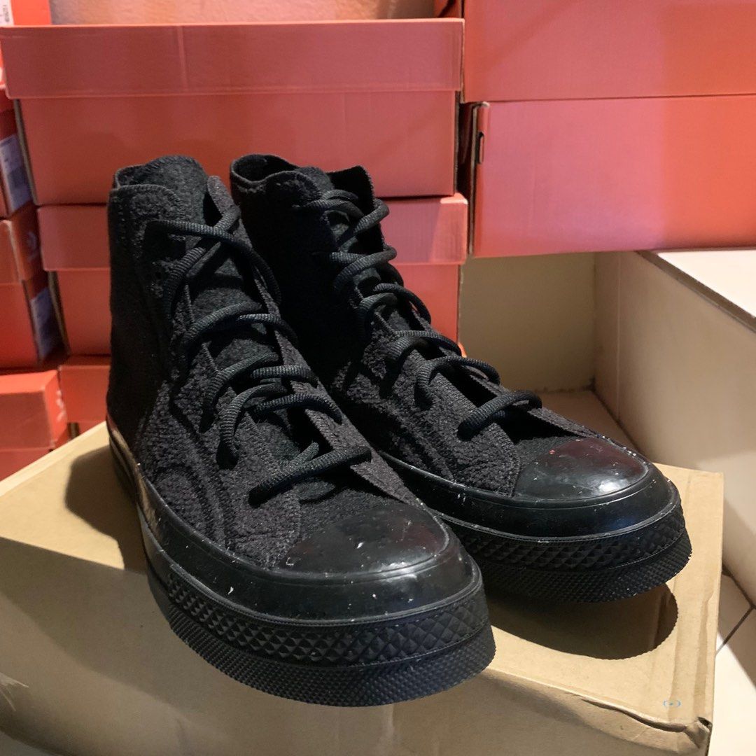 CONVERSE CHUCK TAYLOR 70s RENEW REMIX HI BLACK / LIME TWIST, Men's