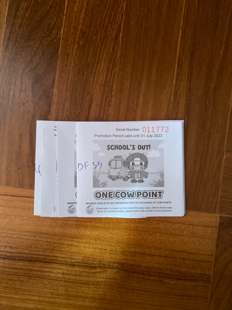 CPCM Cow Points, Tickets & Vouchers, Store Credits on Carousell