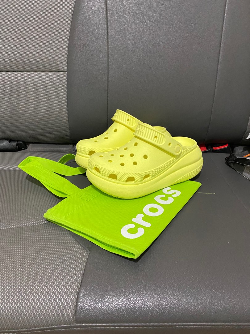 Crocs Platform Neon Green Size 5 Womens Women s Fashion