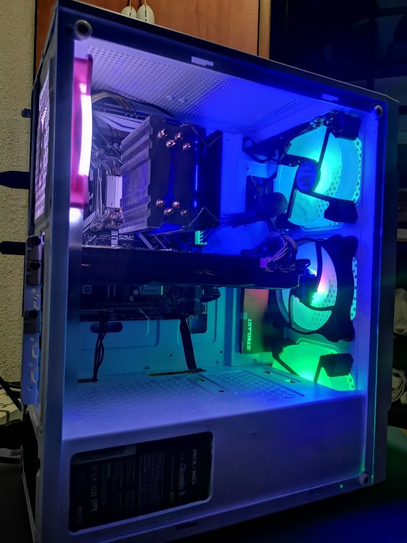 Current bid $430 > 64GB RAM Custom White Desktop Computer Gaming PC ...