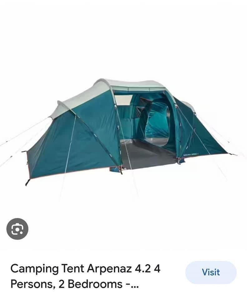 Decathlon quechua arpenaz 4.2, Furniture & Home Living, Outdoor Furniture on Carousell