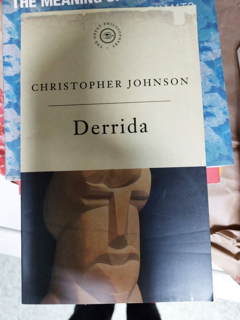 English Books (52) Derrida the Great Philosophers Christopher Johnson Deconstruction