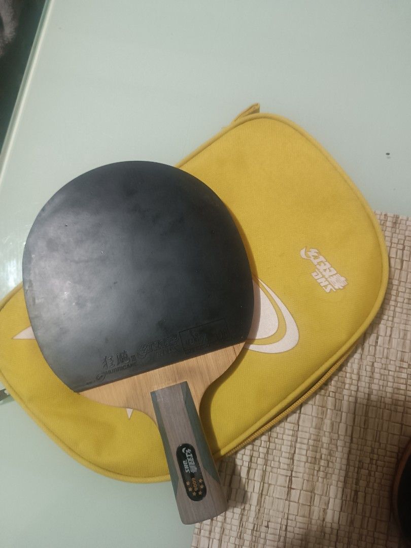 DHS Double Happiness Ping Pong Paddle 6006 Penhold Table Tennis Racket