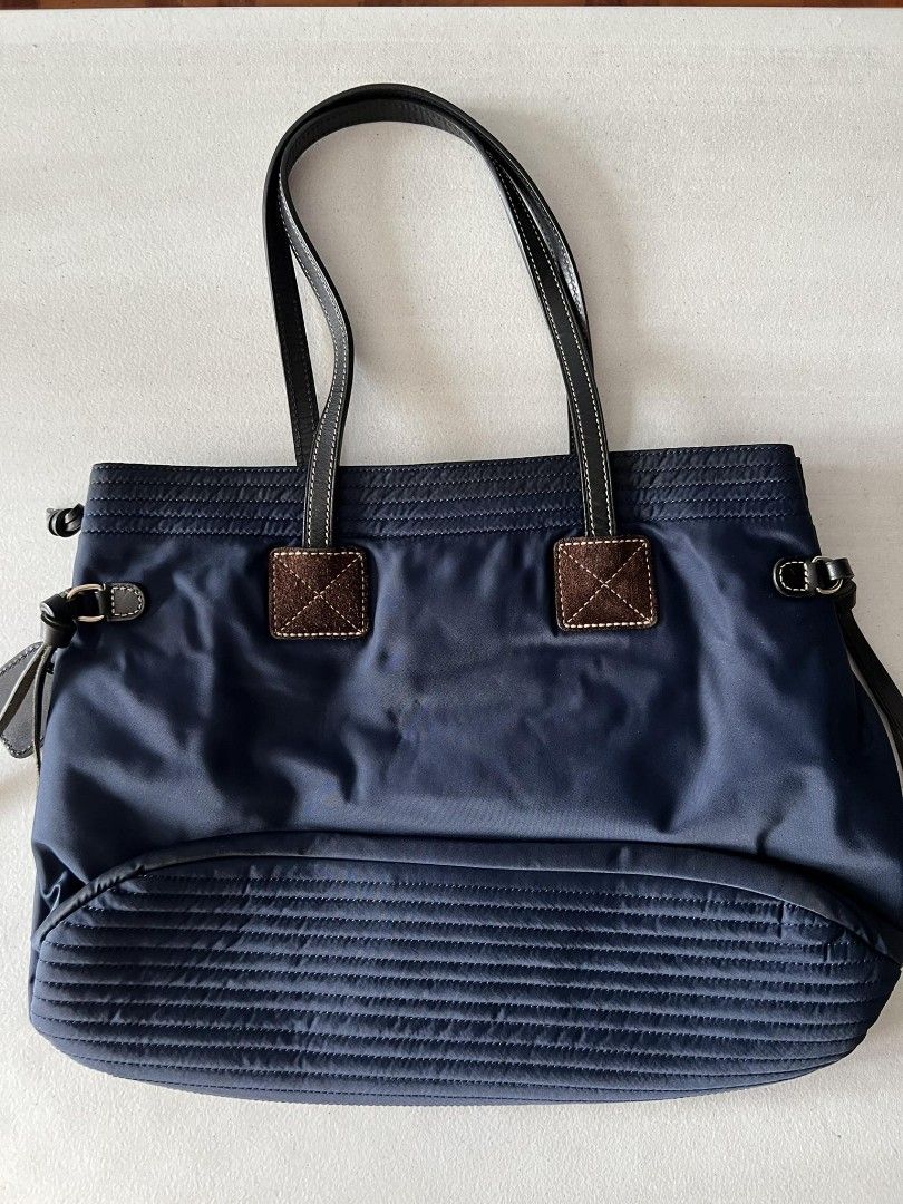 Dooney and Bourke Blue Nylon Tote on Carousell