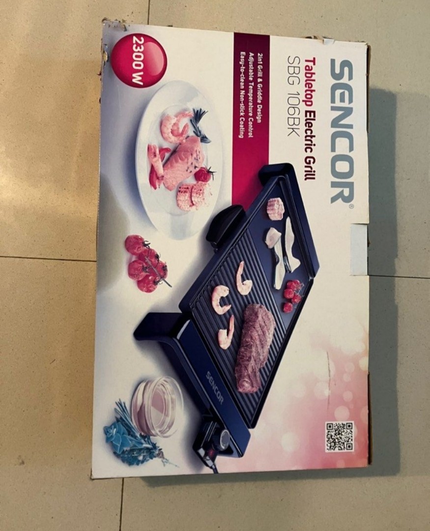 Tabletop Electric Grill, SBG 106BK