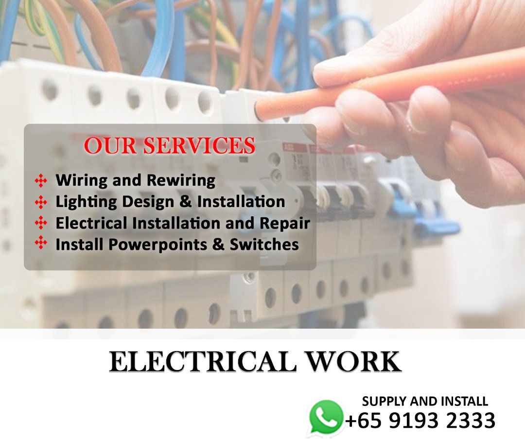 Electrical Work / Electrical Rewiring and Installation Services, Home ...