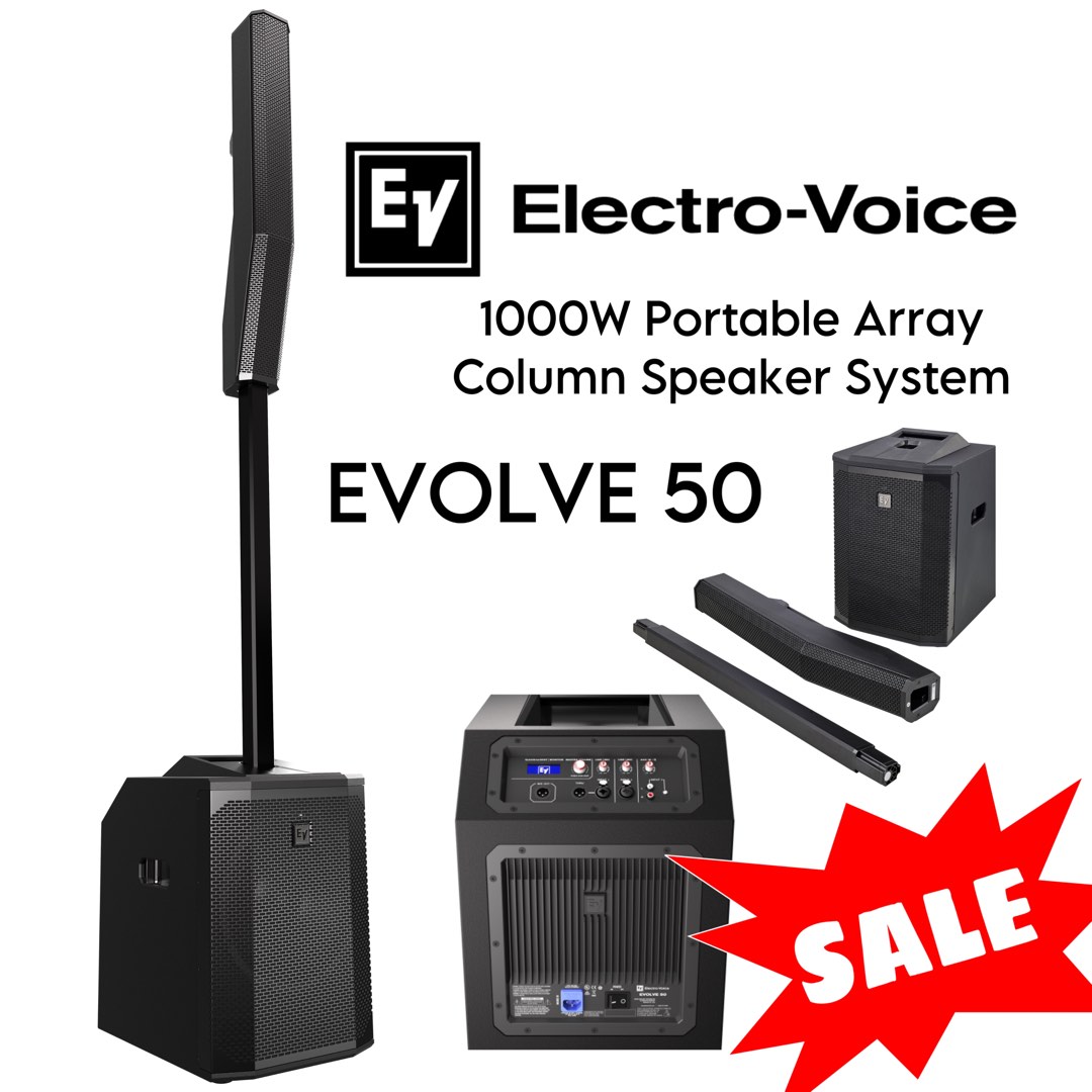 Electro Voice Evolve 50 1000W Powered Column Speaker Array System