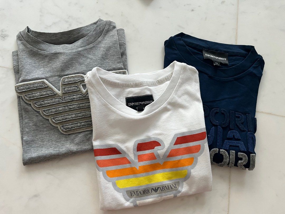 Emporio Armani t shirt for boys Babies Kids Babies Kids