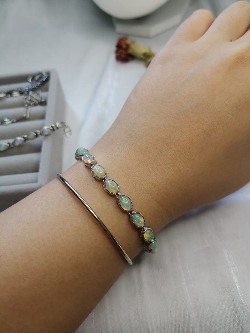 White opal outlet bracelet