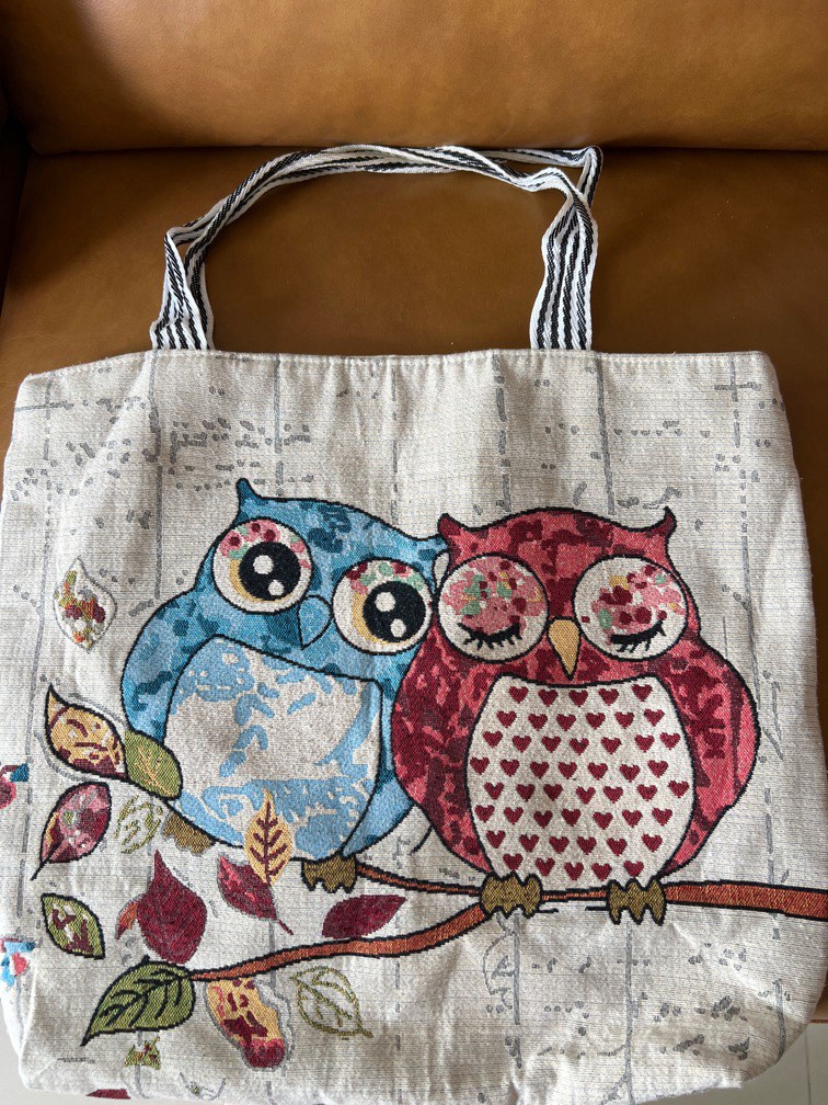 Owl print bag store