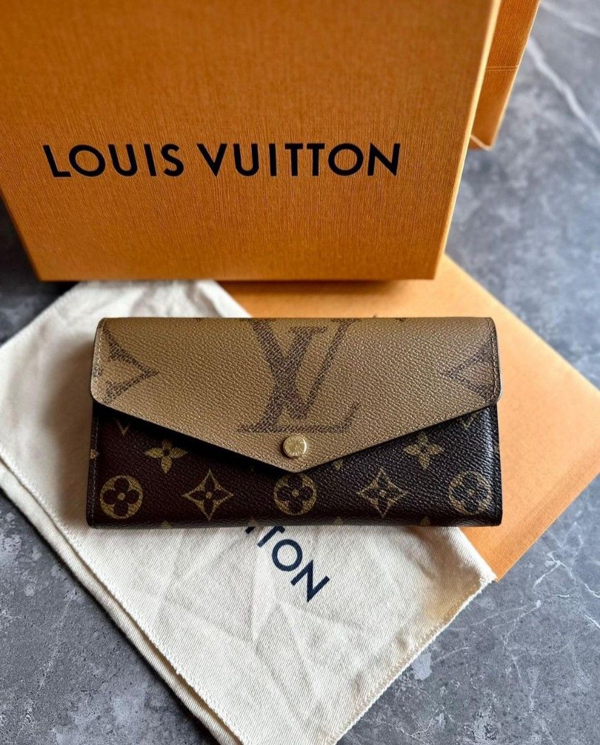 Jual Dompet LV Louis Vuitton Sarah Wallet Monogram Brown - Dompet