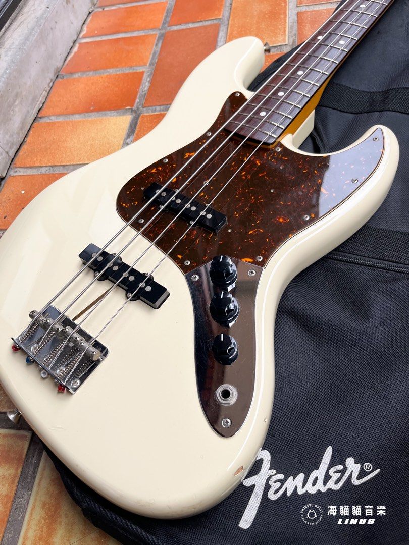 現貨！》Fender Japan JB62 Jazz Bass Vintage White復古白, 興趣及