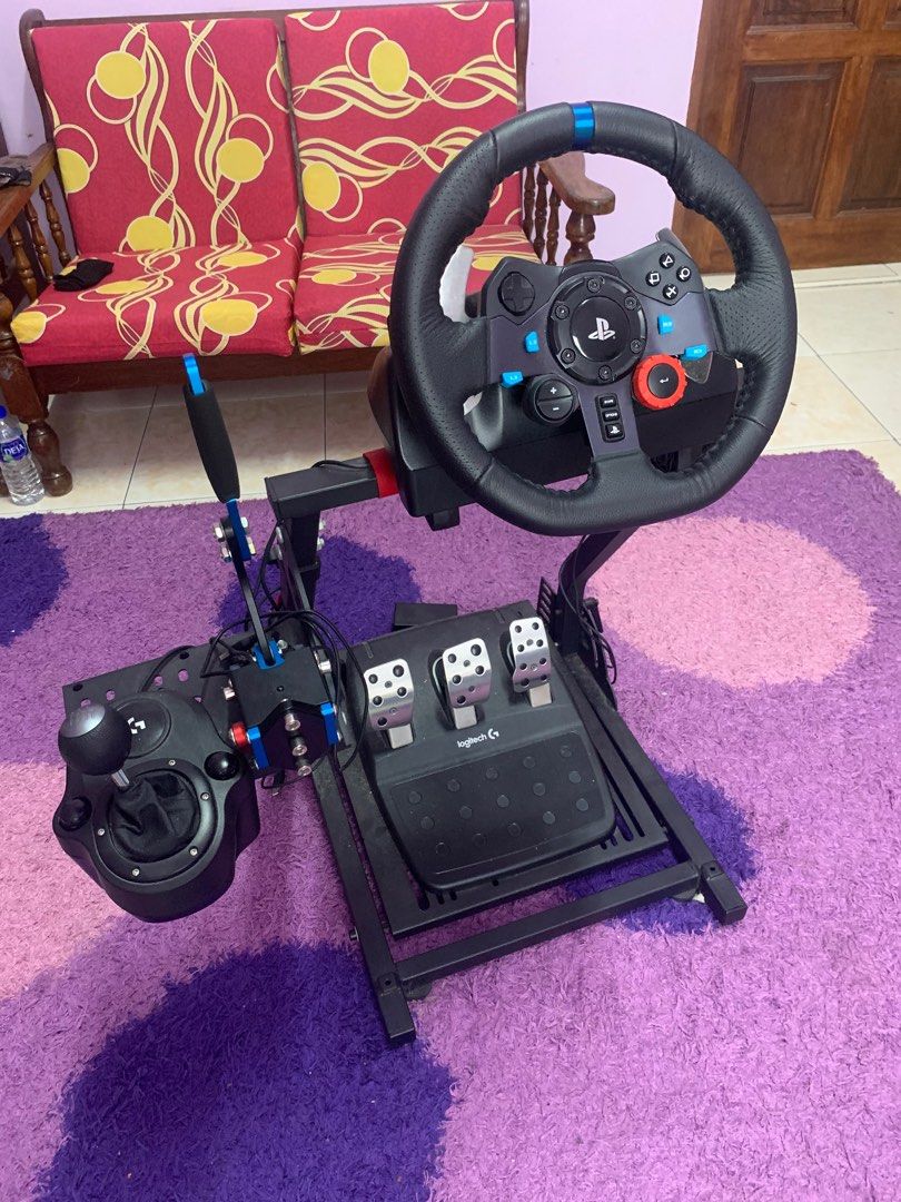 G29 steering + pedal shift + gear shifter +hand brake + sim rig + 1 ps4 ...
