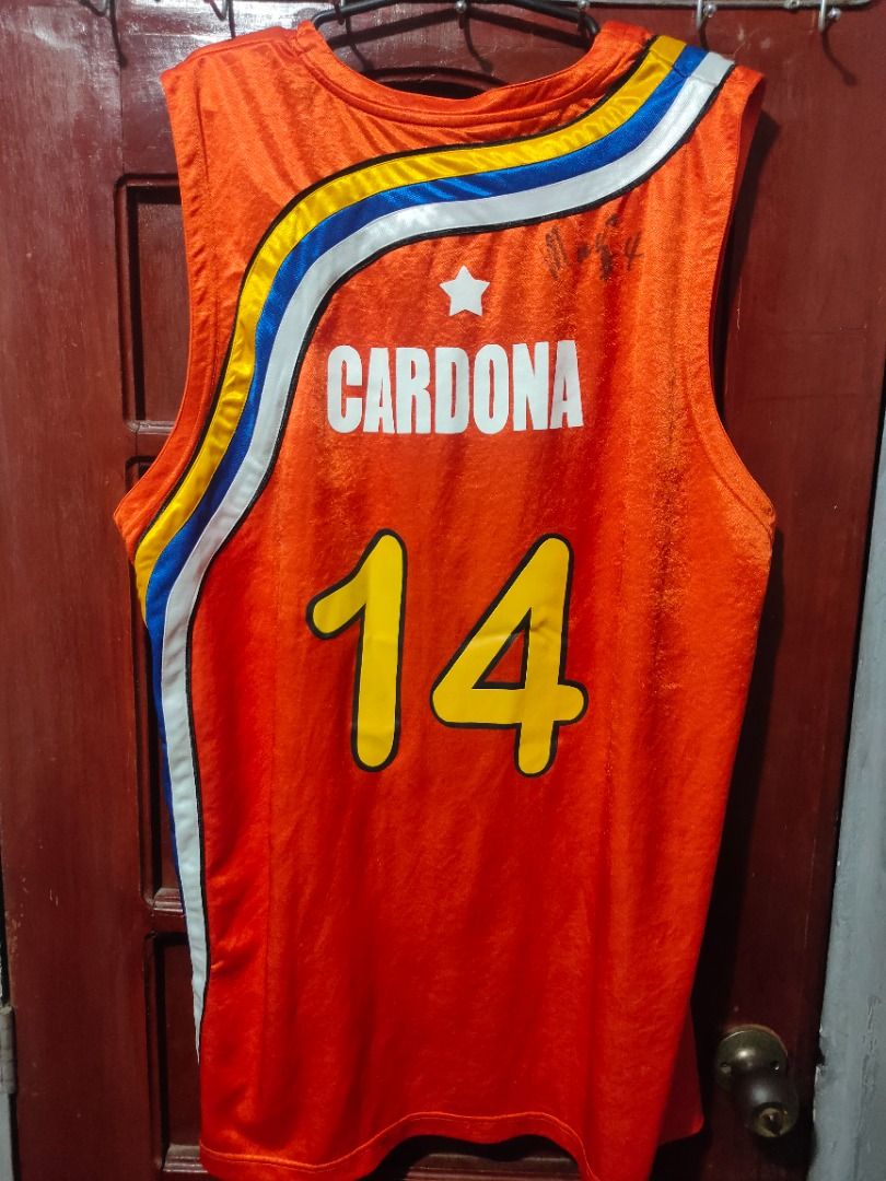 Game Worn Jersey Meralco Bolts Mac Cardona Men s Fashion Coats Jackets and Outerwear on Carousell