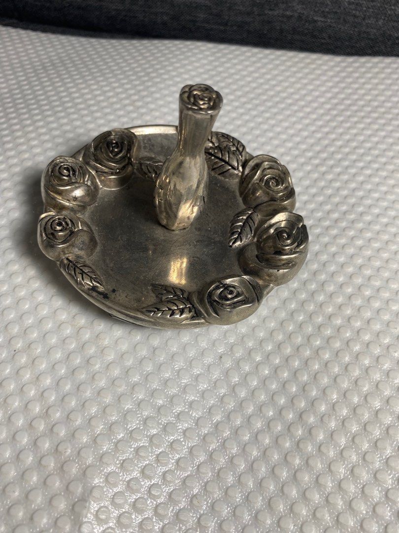 Godinger Ring Holder Silver Plate Ring Caddy Hobbies Toys Memorabilia Collectibles Vintage Collectibles on Carousell