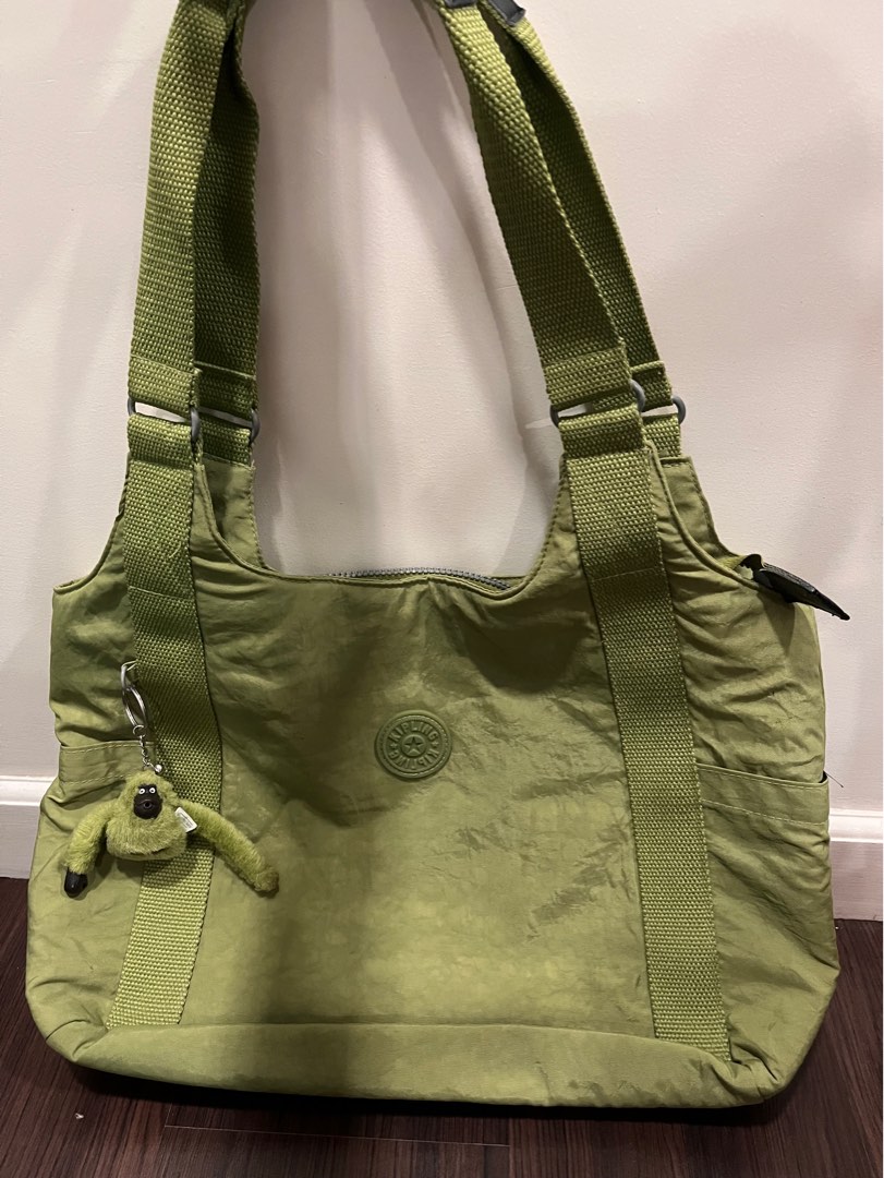 [2025 Avail] Green Kipling shoulder bag, Women's Fashion, Bags ...