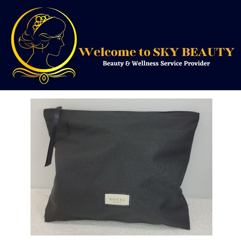 Gucci Beaute Black Makeup Pouch, Women's Fashion, Bags & Wallets, Purses &  Pouches on Carousell