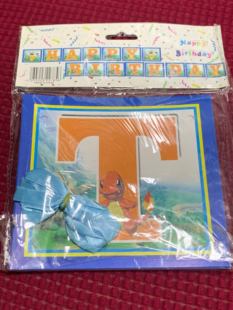 Happy birthday card Pokemon display, Hobbies & Toys, Stationery & Craft